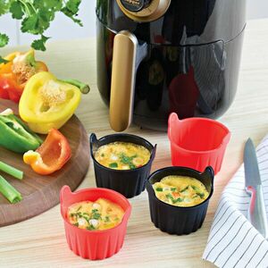 4 kosárka forró levegős fritőzbe kép