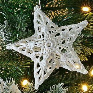 Horgolt csillag kép