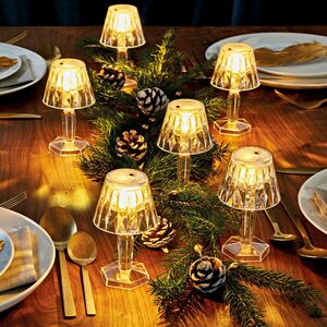 6 db LED-es asztali lámpás szettben kép