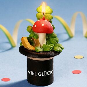 Újévi gyertya Sok szerencsét” kép