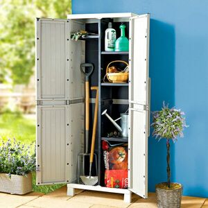 Műanyag kerti szerszámosláda, nagy kép