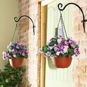 Függőkosár árvácskákkal (művirág) kép