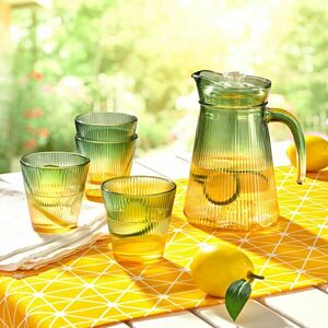 Karaffa + 4 pohár - 5 részes szett kép