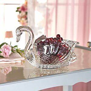 Üvegtál hattyúval kép