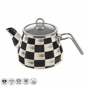 Zománcozott teáskanna CHESSBOARD kép