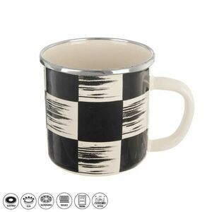 Zománcbögre 410 ml CHESSBOARD kép