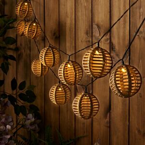 10 részes szolár fényfüzér Rattan kép