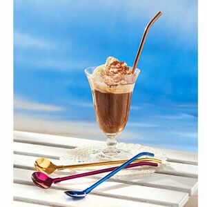 3 koktélkanál/szívószál + ecset kép