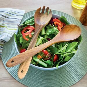 2 részes salátás evőeszközök Akácia kép