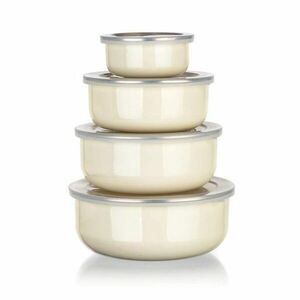 Zománcozott tálak készlete AMANDE, 8 db kép