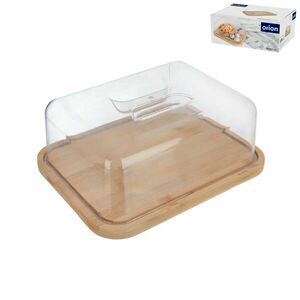 Bambusz tálalódeszka fedéllel kép