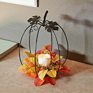 Fém LED-es tök dekoráció kép