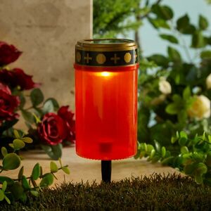 Napelemes temetői gyertya kép