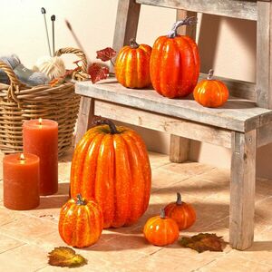 7 db dekoratív sütőtök szettben kép