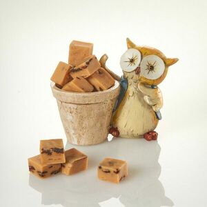 Baglyos díszkaspó vaníliás karamellával kép