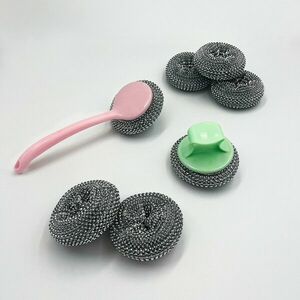 10 db rozsdamentes acélszivacs 2 fogantyúval kép