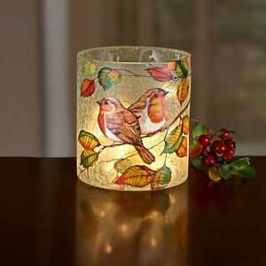 LED gyertyatartó Vörösbegy kép