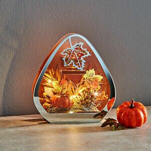 Őszi dekoráció LED-es világítással kép