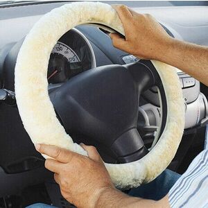 Báránybőr kormányvédő kép