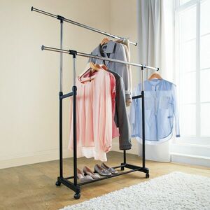 Dupla mobil ruhatartó állvány kép