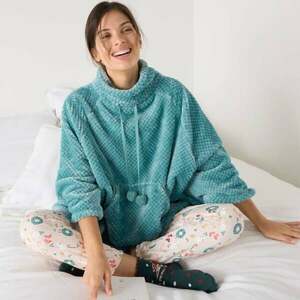 Texturált polár poncsó kép