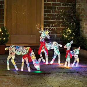 LED rénszarvas család 3 db. kép