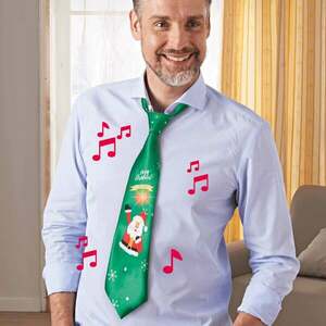 LED nyakkendő zenével kép