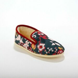 Gyapjúbélésű papucs virágmintás papuccsal kép