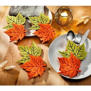 Díszes evőeszköz-zseb Juhar, 4 db-os szett kép