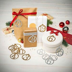 Adventi naptár szám medálok kép