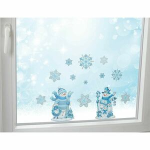 Ablakmatrica szett Hóember kép