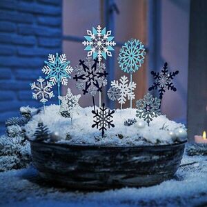 Kerti dekoráció Jégvirágok, 10 db-os szett kép