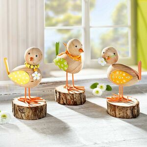 Dekoratív figurák Tavaszi madárkák, 3 db-os szett kép