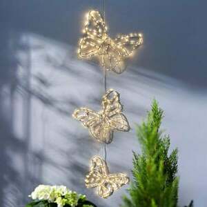 LED függő dekoráció Pillangó trió kép