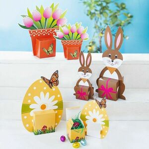 Vidám Húsvét ajándékdobozok, 6 darabos szett kép