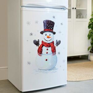 Hűtőszekrény-matrica Hóember kép
