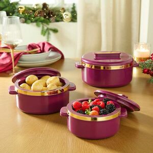 3 hőedény fedéllel kép