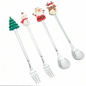 4 részes evőeszközkészlet Karácsony kép