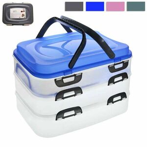 Piknikdoboz fogantyúval, 3 szint kép