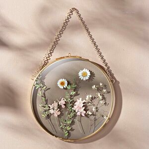 Kerek kép szárított virágokkal Flore kép