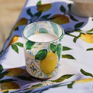 Citrom gyertya üvegben kép
