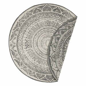 Siruma szürke-krémszínű kültéri szőnyeg, ø 200 cm - NORTHRUGS kép