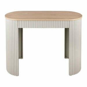 Bézs fém konzolasztal 40x100 cm Estriado – Leitmotiv kép