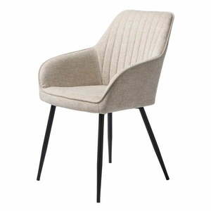 Bézs kárpitozott karfás étkezőfotel Nolan – Unique Furniture kép