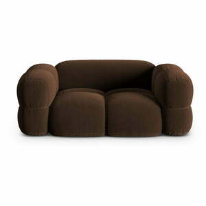 Sötétbarna bársony kanapé 180 cm Loretto – Cosmopolitan Design kép