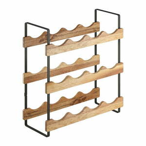 Fa bortartó állvány, palackok száma 12 York – Metaltex kép