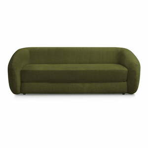 Zöld zsenília kinyitható kanapé 228 cm Neyo – Bobochic Paris kép