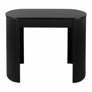 Fekete fém konzolasztal 40x100 cm Estriado – Leitmotiv kép