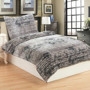 Newspaper mikroplüss ágyneműhuzat, 140 x 200 cm - My House kép