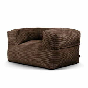 Sötétbarna kordbársony babzsákfotel MooG – SLOWDOWN kép